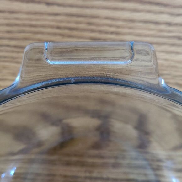 1940s Pyrex Flameware Top of Stove Ware 6.5" Blue Tint Sauce Pan 832-B No Handle - Picture 5 of 14